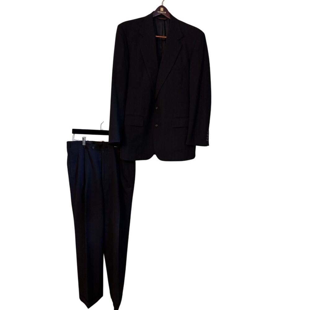 Vintage Nordstrom Vinetti 120s Navy 2-Piece Men's Suit